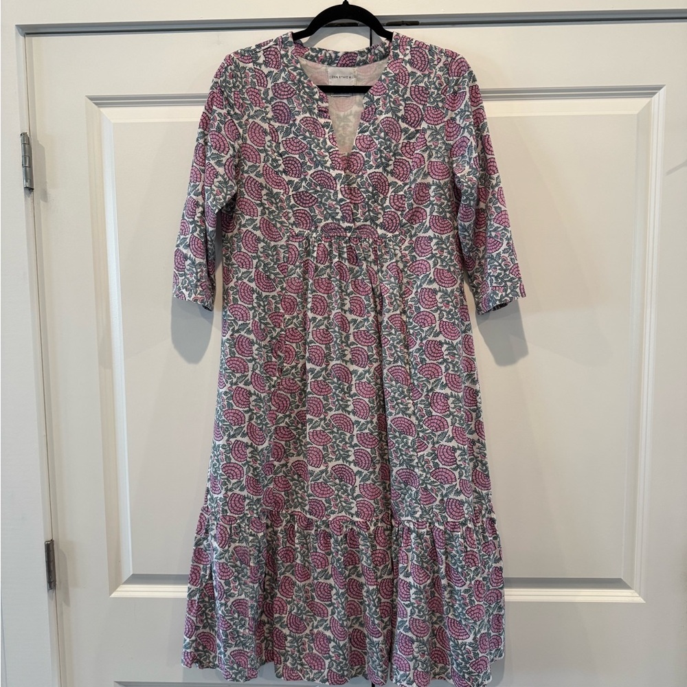 Florence Boutique Nadine Floral Purple and White Women's Dress